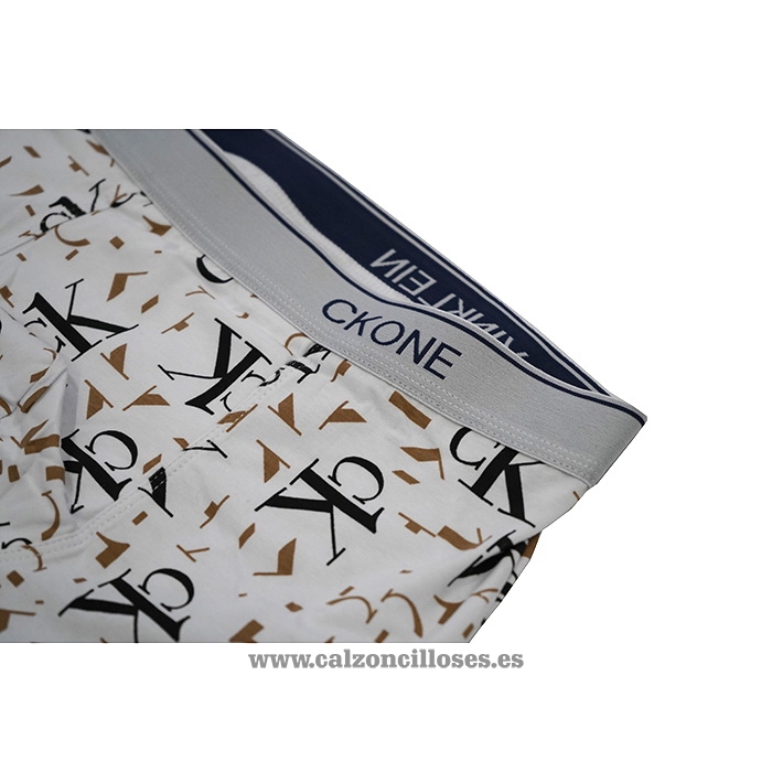 Boxer Calvin Klein Hombre CK One Prints Colors Blanco